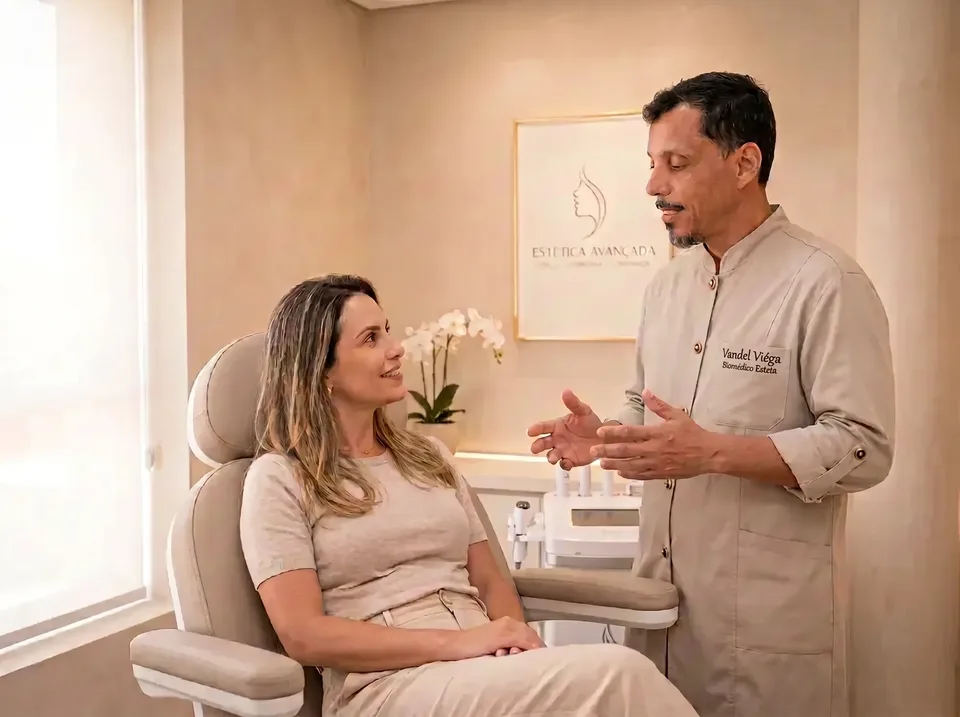 Vandel Viéga em atendimento na clínica Shiva Zen